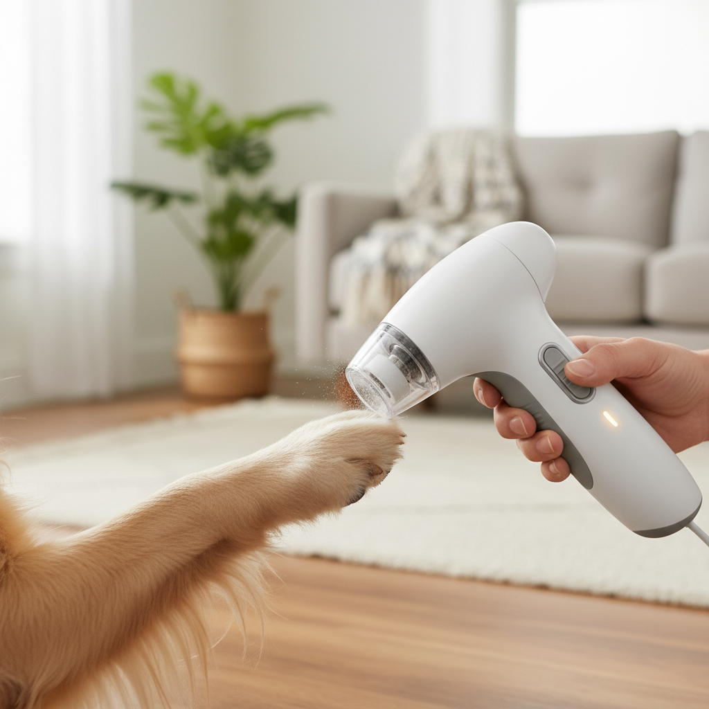 Pet Nail Grinder in use